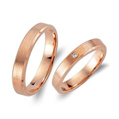 Unique Eheringe 750er Roségold mit 0,02 ct Diamant SI/TW Unkategorisiert online kaufen