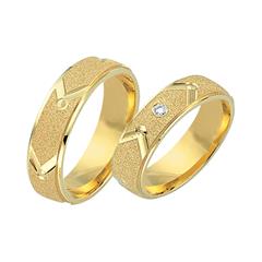 Unique Eheringe aus 333er Gelbgold mit 1 Brillant, ca. 0,02 ct Unkategorisiert online kaufen
