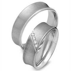 Unique Eheringe aus 333er Weißgold mit 4 Brillanten, 0,06 ct Unkategorisiert online kaufen Unique Eheringe aus 333er Weißgold mit 4 Brillanten, 0,06 ct Unkategorisiert online kaufen