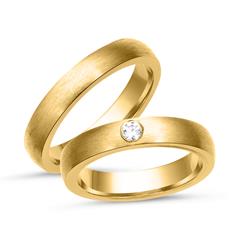 Unique Eheringe aus 750er Gelbgold mit 0,07 ct Brillant Unkategorisiert online kaufen