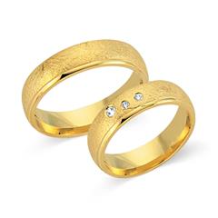 Unique Eheringe aus 750er Gelbgold mit 3 Brillanten, ca. 0,08 ct Unkategorisiert online kaufen Unique Eheringe aus 750er Gelbgold mit 3 Brillanten, ca. 0,08 ct Unkategorisiert online kaufen