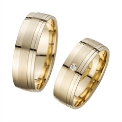 Unique Eheringe aus Gelbgold mit 1 Brillant, 0,03 ct – 6,5 mm Unkategorisiert online kaufen
