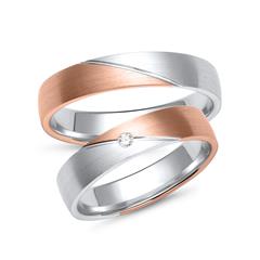 Unique Eheringe aus Rot- und Weißgold mit 1 Brillant, 0,03 ct, 4,5 mm Unkategorisiert online kaufen Unique Eheringe aus Rot- und Weißgold mit 1 Brillant, 0,03 ct, 4,5 mm Unkategorisiert online kaufen