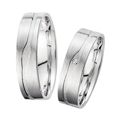 Unique Eheringe aus Weißgold mit 1 Brillant 0,01 ct, 5,5 mm Unkategorisiert online kaufen