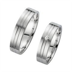 Unique Eheringe aus Weißgold mit Brillant 0,03 ct, 5 mm Unkategorisiert online kaufen