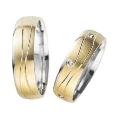 Unique Eheringe Gelb- und Weißgold, 3 Brillanten 0,06 ct, 6 mm Unkategorisiert online kaufen Unique Eheringe Gelb- und Weißgold, 3 Brillanten 0,06 ct, 6 mm Unkategorisiert online kaufen