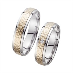 Unique Eheringe Gelb-/Weißgold, 1 Brillant 0,03 ct, 5 mm Unkategorisiert online kaufen