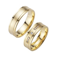 Unique Eheringe Gelbgold mit 7 Brillanten 0,08 ct, 6 mm Unkategorisiert online kaufen