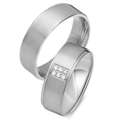 Unique Eheringe mit 6 Brillanten, 0,06 ct, aus 750 Weißgold Unkategorisiert online kaufen Unique Eheringe mit 6 Brillanten, 0,06 ct, aus 750 Weißgold Unkategorisiert online kaufen