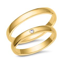 Unique Eheringe mit Brillant aus 333er Gelbgold, 3 mm Unkategorisiert online kaufen