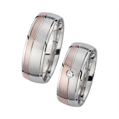Unique Eheringe Rot-/Weißgold, 1 Brillant 0,06 ct H/SI, 7 mm Unkategorisiert online kaufen Unique Eheringe Rot-/Weißgold, 1 Brillant 0,06 ct H/SI, 7 mm Unkategorisiert online kaufen