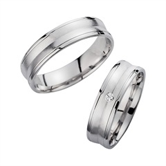 Unique Eheringe Weißgold, 1 Brillant 0,02 ct H/SI, 5,5 mm Unkategorisiert online kaufen