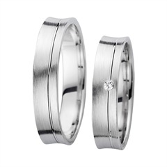 Unique Eheringe Weißgold mit 1 Brillant 0,02 ct, 4,5 mm Unkategorisiert online kaufen