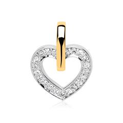 Unique Herzanhänger aus 585 Gold mit 21 Brillanten, 0,10 ct Unkategorisiert online kaufen
