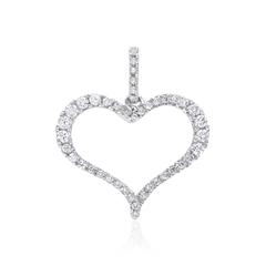 Unique Herzanhänger aus 750 Weißgold mit 43 Brillanten, 0,21 ct Unkategorisiert online kaufen