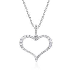 Unique Herzkette mit 43 Brillanten, 0,21 ct, 750er Weißgold Unkategorisiert online kaufen