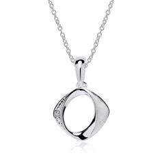 Unique Kette mit 1 Brillant 0,01 ct SI aus 585er Weißgold Unkategorisiert Produktbild