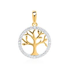 Unique Lebensbaum-Anhänger 585 Gold, 4 Brillanten ca. 0,01 ct Unkategorisiert online kaufen