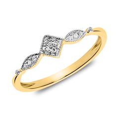 Unique rhodinierter 585er Goldring mit 12 Brillanten, ca. 0,02 ct Unkategorisiert online kaufen