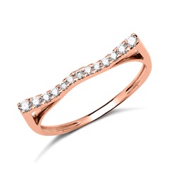 Unique Ring aus 585er Roségold mit 13 Brillanten, 0,17 ct, SI Unkategorisiert online kaufen
