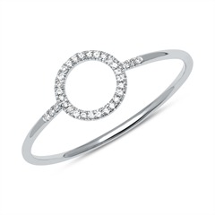 Unique Ring Kreisdesign – 32 Brillanten 0,05 ct H/SI, 585 Weißgold Unkategorisiert online kaufen