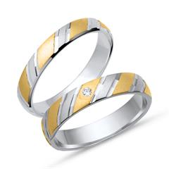 Unique Trauringe 333er Gelb-/Weißgold, 1 Brillant ca. 0,02 ct Unkategorisiert online kaufen