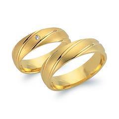 Unique Trauringe 585 Gelbgold, Brillant ca. 0,03 ct Unkategorisiert online kaufen