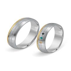 Unique Trauringe 750 Gelb- und Weißgold, 3 Brillanten 0,03 ct Unkategorisiert online kaufen Unique Trauringe 750 Gelb- und Weißgold, 3 Brillanten 0,03 ct Unkategorisiert online kaufen