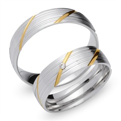 Unique Trauringe 750er Gelb-/Weißgold mit 1 Brillant, ca. 0,02 ct Unkategorisiert online kaufen