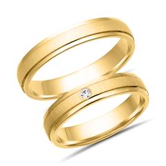 Unique Trauringe 750er Gelbgold, 1 Brillant ca. 0,03 ct Unkategorisiert online kaufen