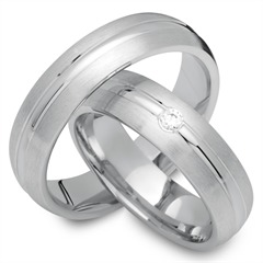 Unique Trauringe aus 333 Weißgold mit Brillant 0,05 ct Unkategorisiert online kaufen