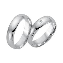 Unique Trauringe aus 750er Weißgold mit Brillant 0,05 ct SI/TW Unkategorisiert online kaufen
