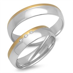 Unique Trauringset 750 Gelb-/Weißgold, 3 Brillanten 0,03 ct TW/SI Unkategorisiert online kaufen Unique Trauringset 750 Gelb-/Weißgold, 3 Brillanten 0,03 ct TW/SI Unkategorisiert online kaufen