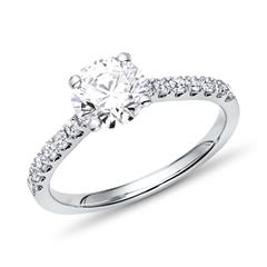 Unique Verlobungsring aus 750 Weißgold, ca. 1,28 ct, TW/SI, GIA Unkategorisiert online kaufen