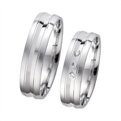 Unique Weißgold-Eheringe 5,5 mm, 3 Brillanten à 0,015 ct Unkategorisiert online kaufen Unique Weißgold-Eheringe 5,5 mm, 3 Brillanten à 0,015 ct Unkategorisiert online kaufen