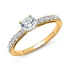 Verlobungsring 585er Gold mit Diamanten Unkategorisiert Produktbild