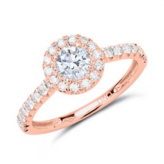 Verlobungsring 585er Roségold mit Diamanten Unkategorisiert online kaufen