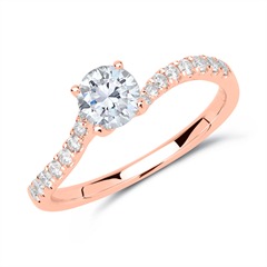 Verlobungsring 585er Roségold mit Diamanten Unkategorisiert online kaufen