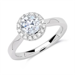 Verlobungsring 750er Weißgold mit Diamanten Unkategorisiert online kaufen