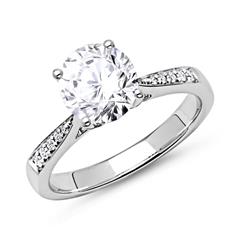 Verlobungsring 750er Weißgold mit Diamanten Unkategorisiert online kaufen