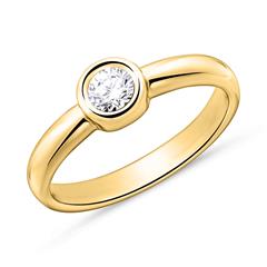 Verlobungsring aus 14-karätigem Gold mit Diamant Unkategorisiert online kaufen