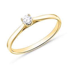 Verlobungsring aus 14K Gold mit Brillant Unkategorisiert online kaufen