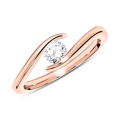 Verlobungsring aus 14K Roségold mit Diamant 0,25 ct. Unkategorisiert online kaufen