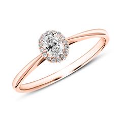 Verlobungsring aus 14K Roségold mit Diamanten Unkategorisiert online kaufen