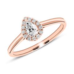 Verlobungsring aus 750er Roségold mit Diamanten Unkategorisiert online kaufen