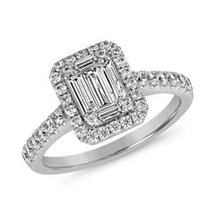 Weißgold oder Platin Ring mit Diamanten, lab-grown Unkategorisiert online kaufen