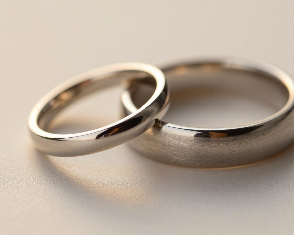 Bandringe mit schmaler und breiter Ringschiene