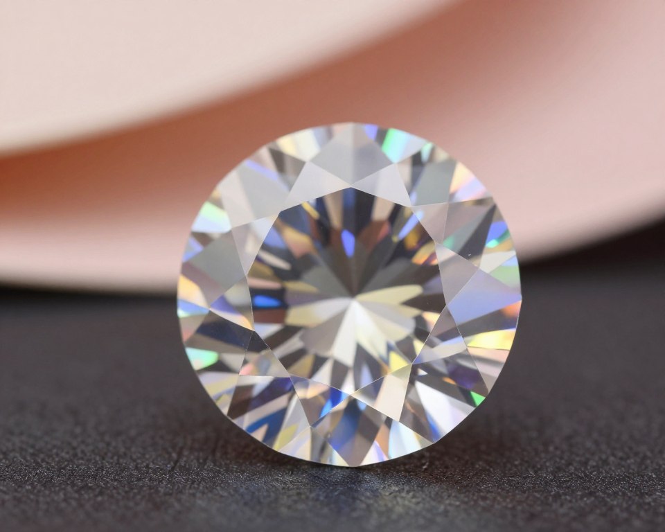 Brillanz Diamant und Lichtreflexion