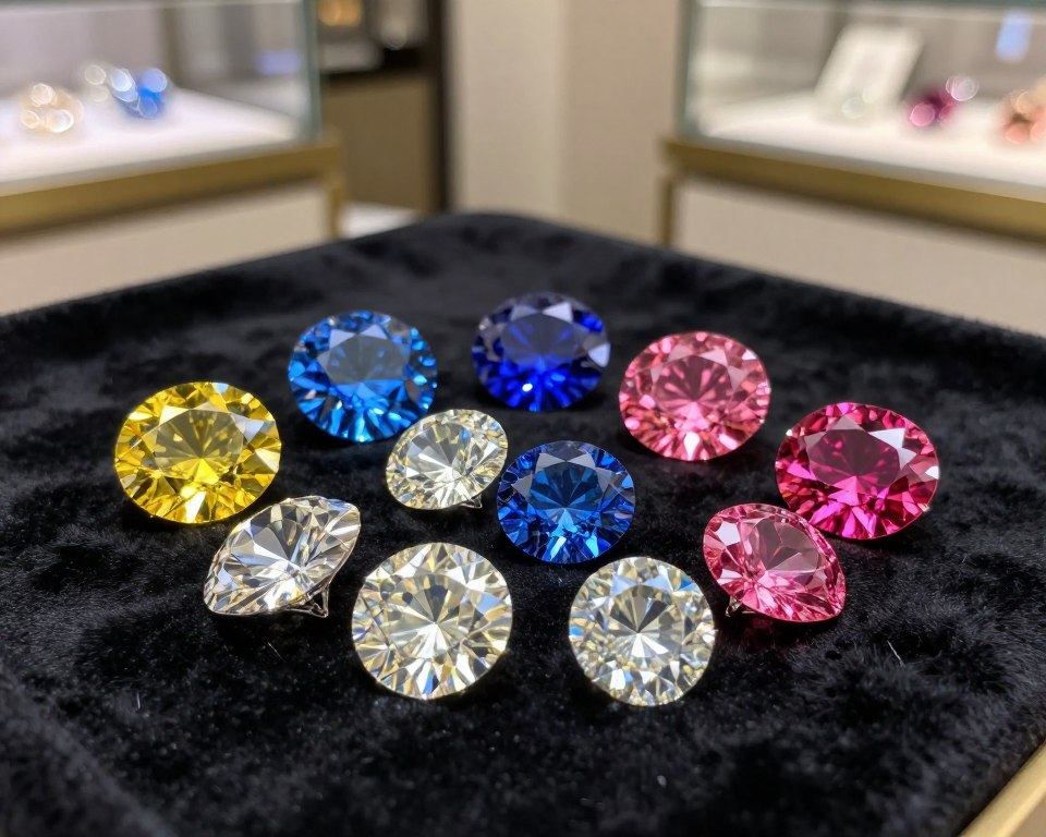 Fancy-Brillanten in verschiedenen Farben