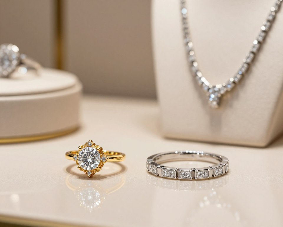 Gold oder Platin für Brillantschmuck
